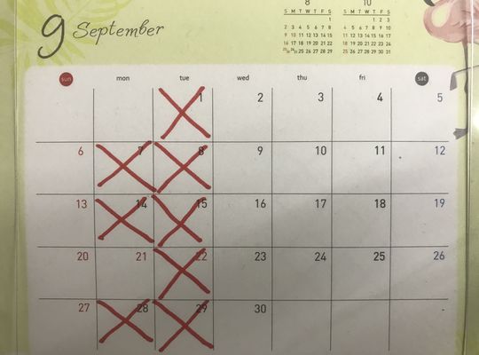 営業日カレンダー