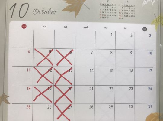 営業カレンダー